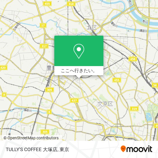 TULLY'S COFFEE 大塚店地図