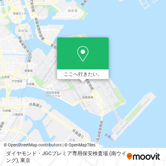ダイヤモンド・JGCプレミア専用保安検査場 (南ウイング)地図