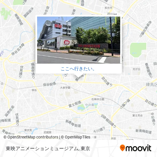 東映アニメーションミュージアム地図