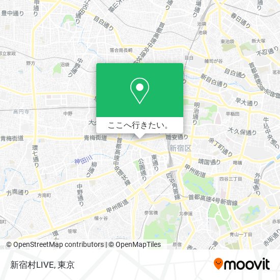 新宿村LIVE地図