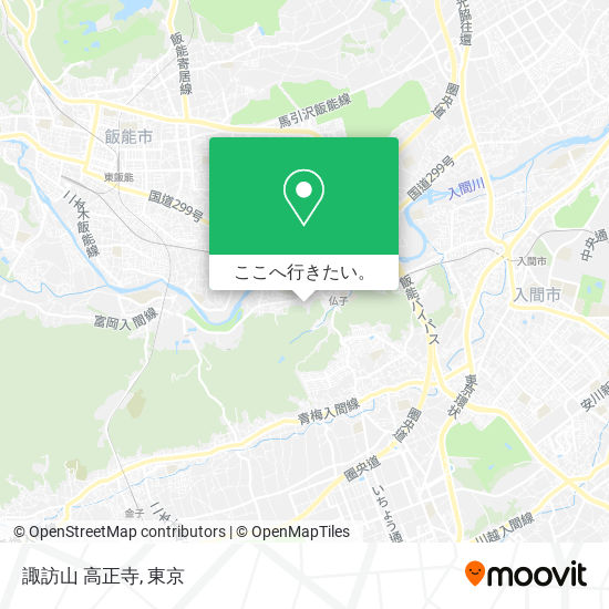 諏訪山 高正寺地図