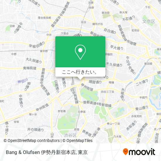 Bang & Olufsen 伊勢丹新宿本店地図