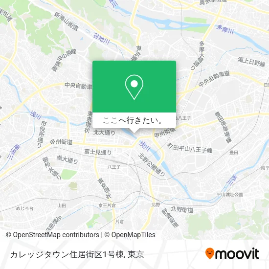 カレッジタウン住居街区1号棟地図