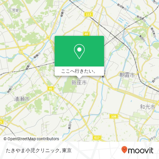 たきやま小児クリニック地図