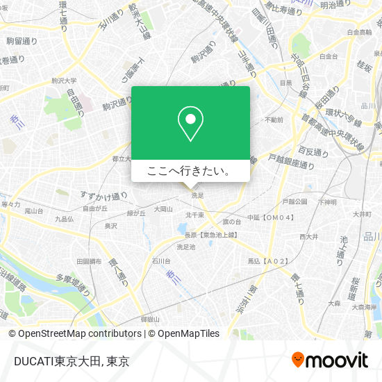 DUCATI東京大田地図