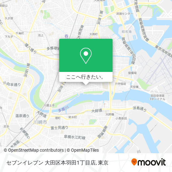 セブンイレブン 大田区本羽田1丁目店地図