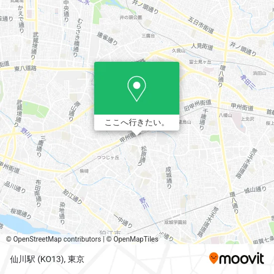 仙川駅 (KO13)地図