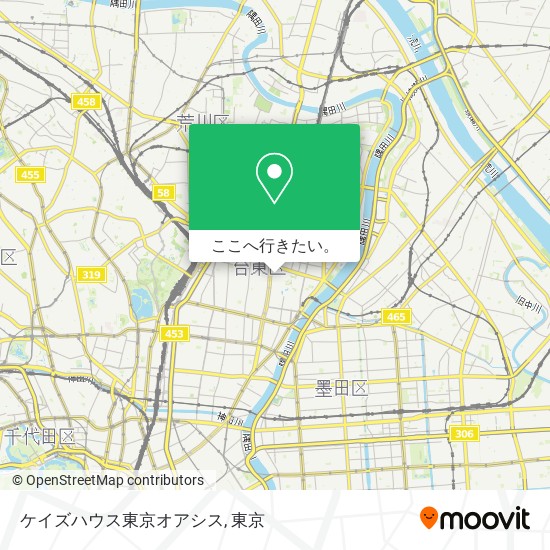 ケイズハウス東京オアシス地図