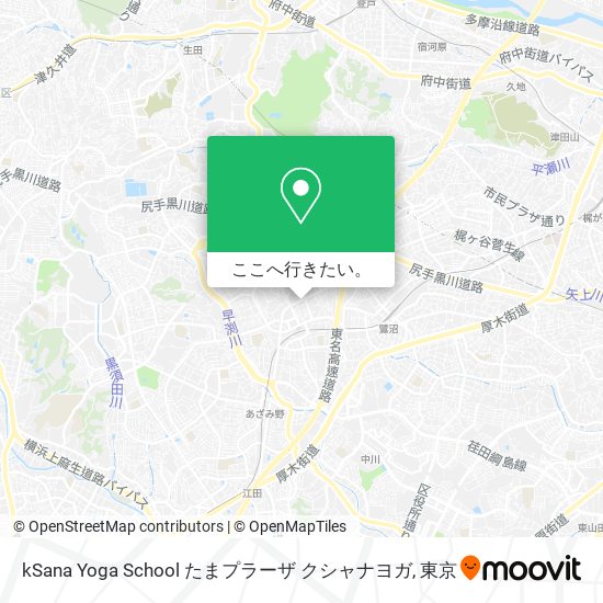 kSana Yoga School たまプラーザ クシャナヨガ地図