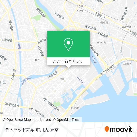 モトラッド京葉 市川店地図