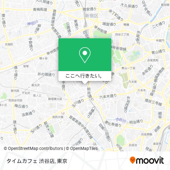 タイムカフェ 渋谷店地図