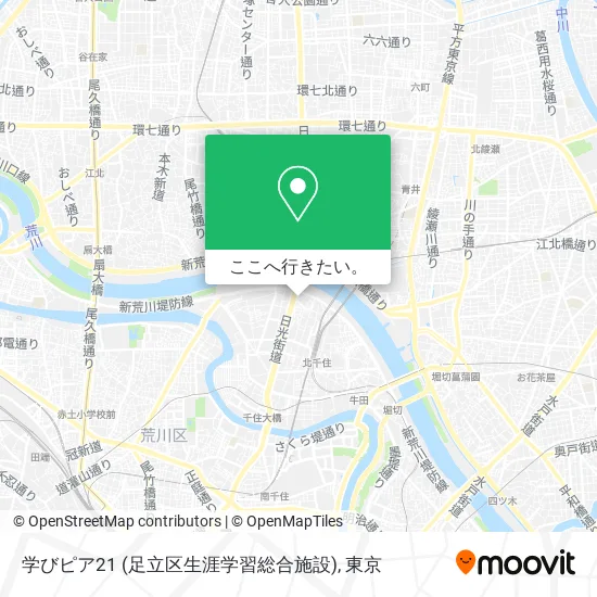 学びピア21 (足立区生涯学習総合施設)地図