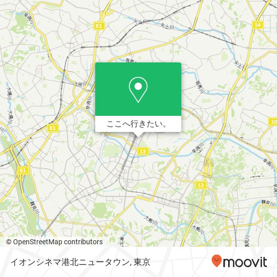 イオンシネマ港北ニュータウン地図