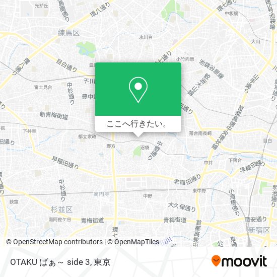 OTAKU ばぁ～ side 3地図