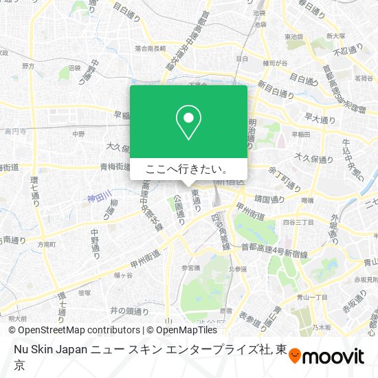 Nu Skin Japan ニュー スキン エンタープライズ社地図