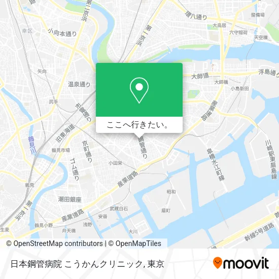 日本鋼管病院 こうかんクリニック地図