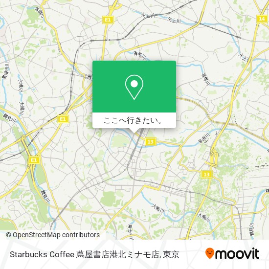 Starbucks Coffee 蔦屋書店港北ミナモ店地図