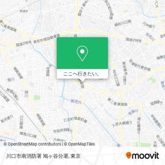 川口市南消防署 鳩ヶ谷分署地図