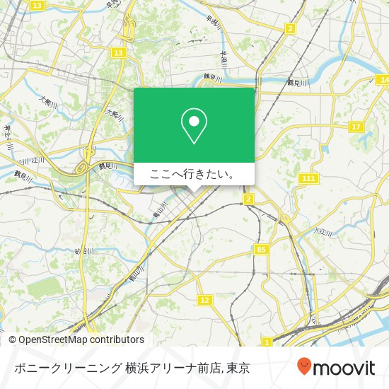 ポニークリーニング 横浜アリーナ前店地図