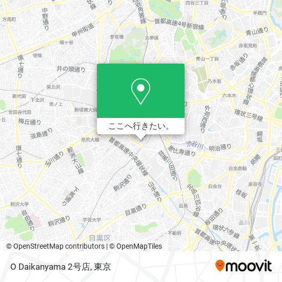 O Daikanyama 2号店地図