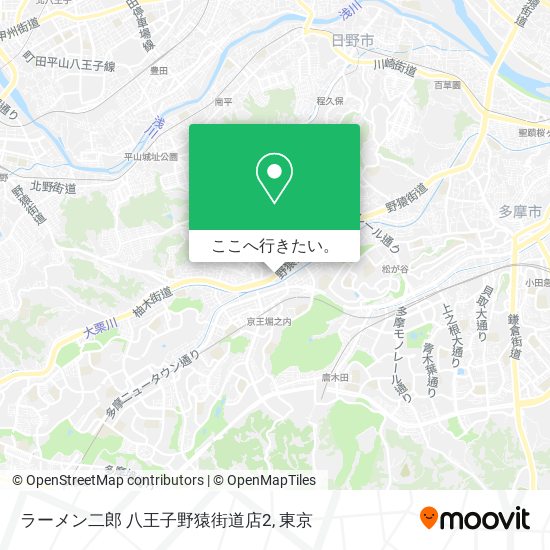 ラーメン二郎 八王子野猿街道店2地図