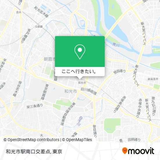和光市駅南口交差点地図