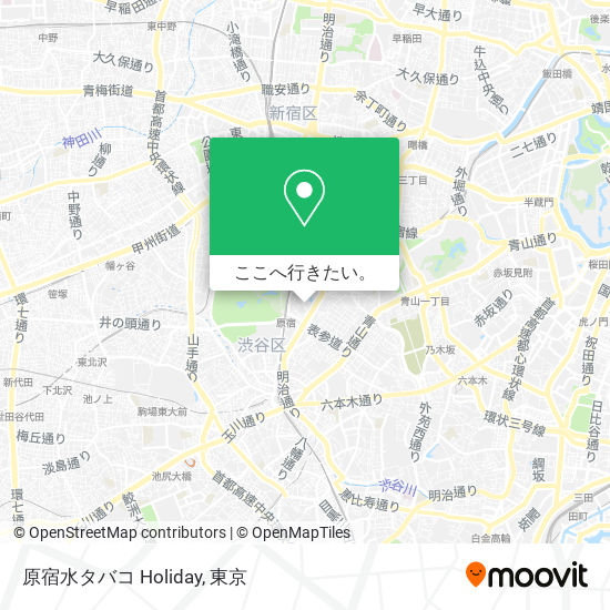 原宿水タバコ Holiday地図