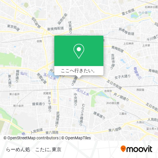らーめん処　こたに地図