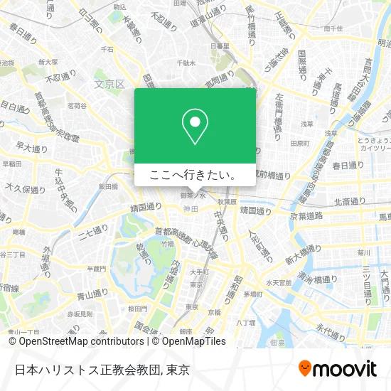 日本ハリストス正教会教団地図