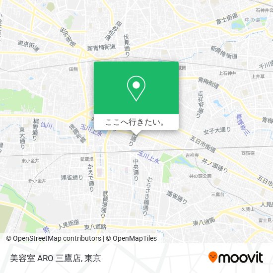 美容室 ARO 三鷹店地図