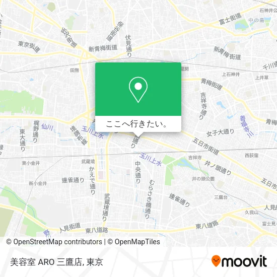 美容室 ARO 三鷹店地図