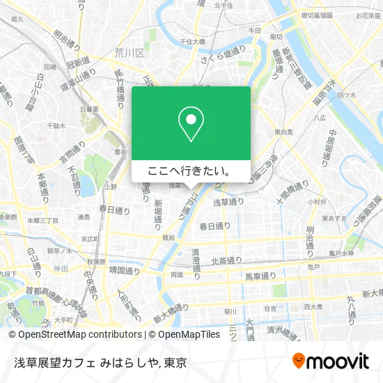 浅草展望カフェ みはらしや地図