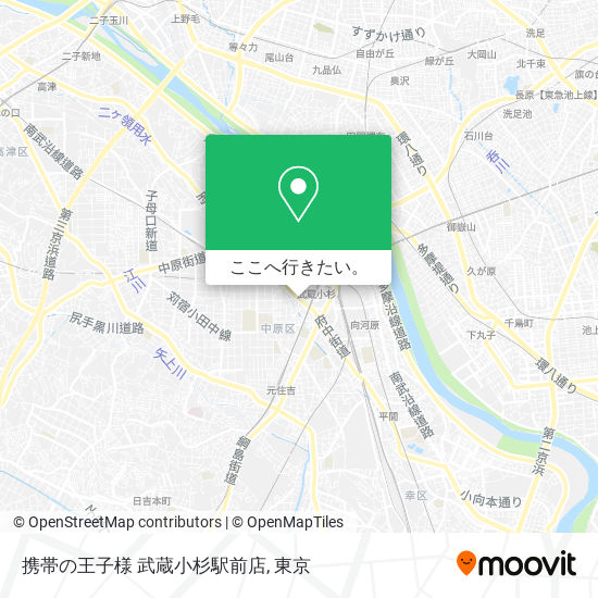 携帯の王子様 武蔵小杉駅前店地図