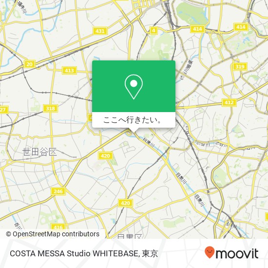 COSTA MESSA Studio WHITEBASE地図