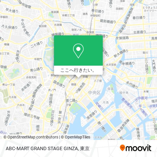 ABC-MART GRAND STAGE GINZA地図