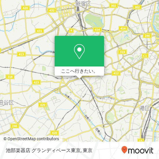 池部楽器店 グランディベース東京地図