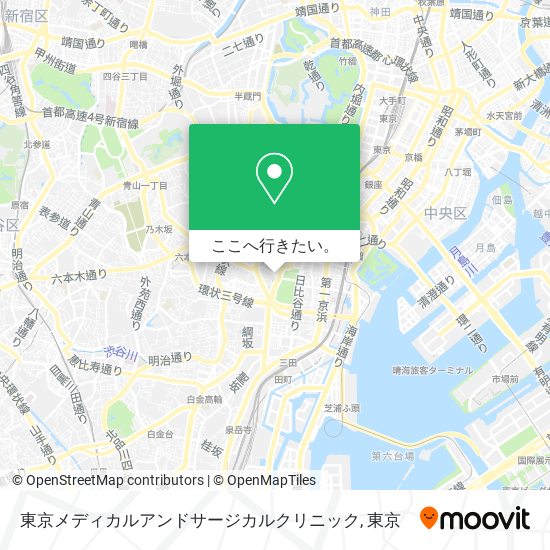 東京メディカルアンドサージカルクリニック地図