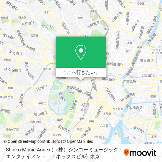 Shinko Music Annex (（株）シンコーミュージック・エンタテイメント　アネックスビル)地図