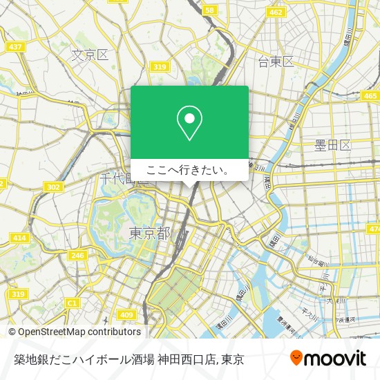 築地銀だこハイボール酒場 神田西口店地図