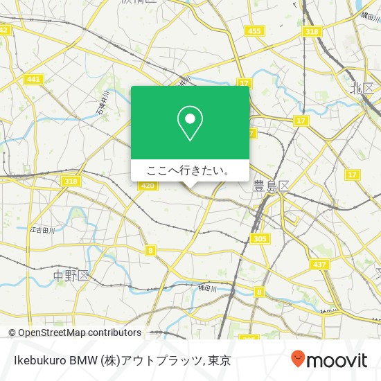 Ikebukuro BMW  (株)アウトプラッツ地図