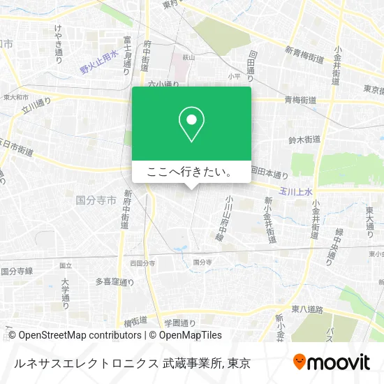 ルネサスエレクトロニクス 武蔵事業所地図