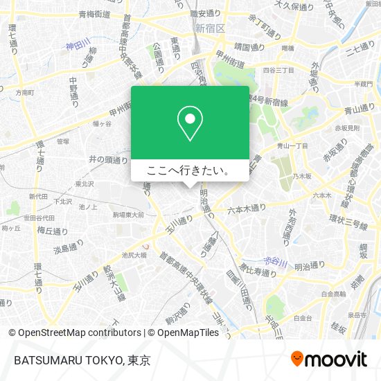 BATSUMARU TOKYO地図