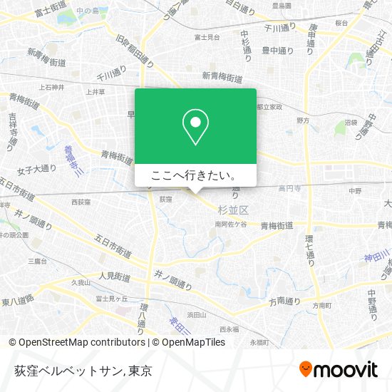 荻窪ベルベットサン地図