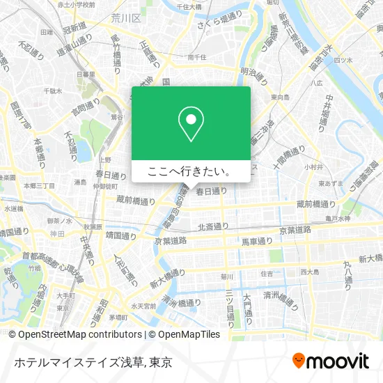 ホテルマイステイズ浅草地図