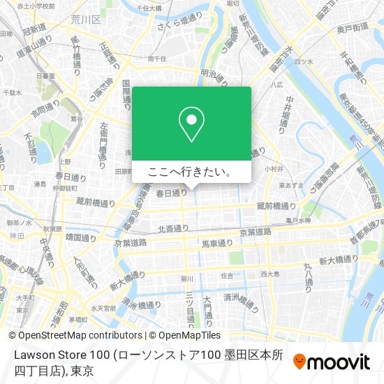 Lawson Store 100 (ローソンストア100 墨田区本所四丁目店)地図