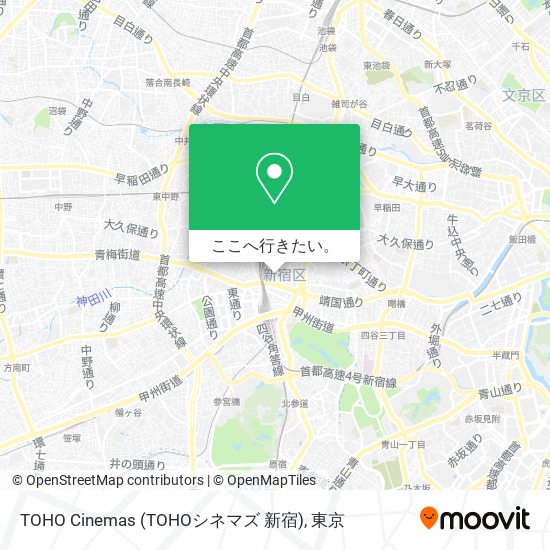 TOHO Cinemas (TOHOシネマズ 新宿)地図