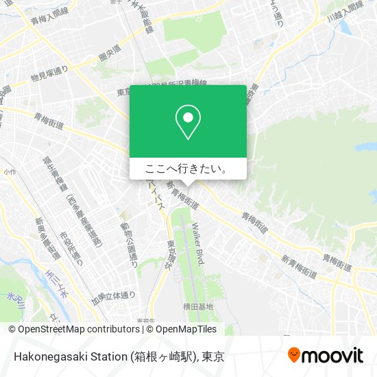 Hakonegasaki Station (箱根ヶ崎駅)地図