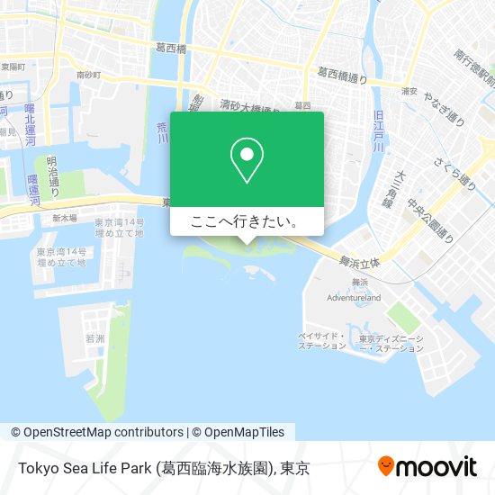 Tokyo Sea Life Park (葛西臨海水族園)地図