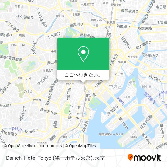 Dai-ichi Hotel Tokyo (第一ホテル東京)地図