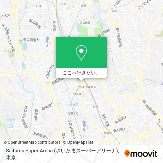 Saitama Super Arena (さいたまスーパーアリーナ)地図